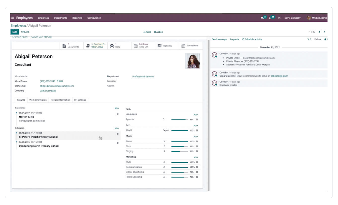 Odoo HRMS Solution