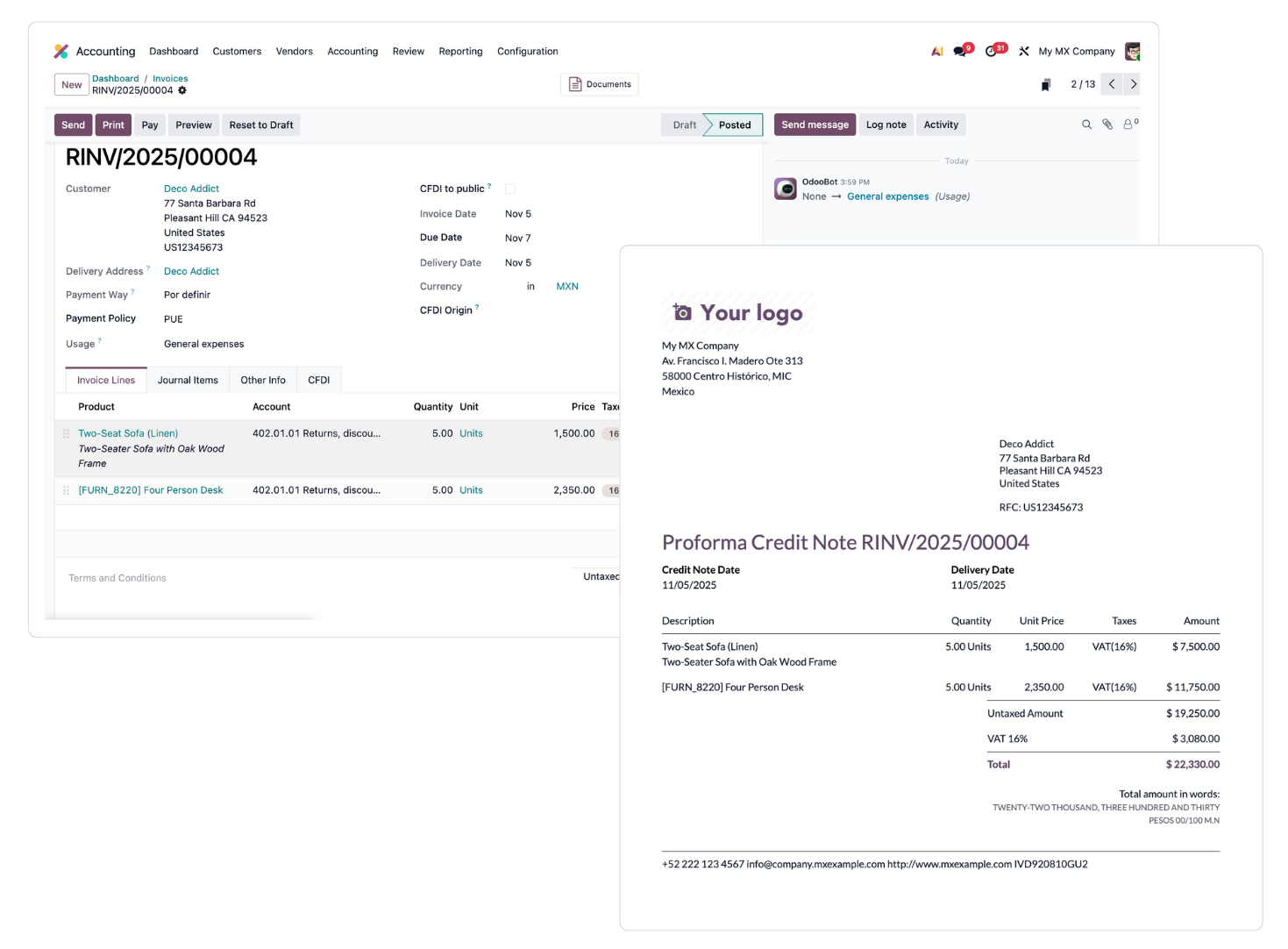 Odoo Compliance with Mexican Regulations