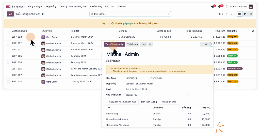 Odoo Payroll Solution in Vietnam 